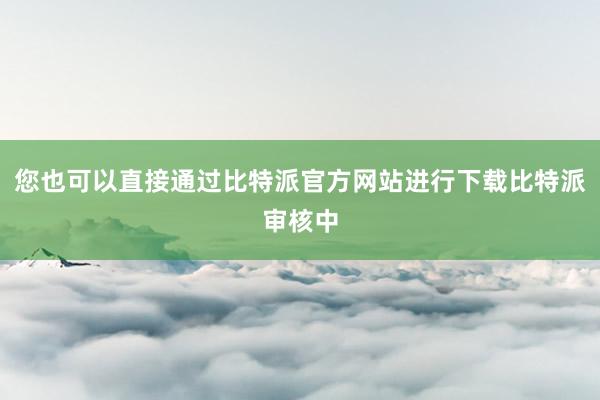 您也可以直接通过比特派官方网站进行下载比特派审核中