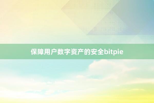 保障用户数字资产的安全bitpie