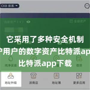 它采用了多种安全机制来保护用户的数字资产比特派app下载