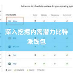 深入挖掘内需潜力比特派钱包